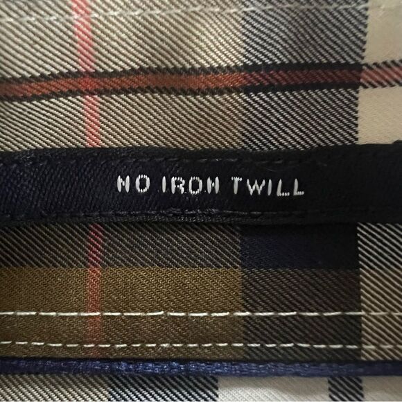 Lands End Men’s No Iron Traditional Fit Long Sleeve Plaid Shirt - Picture 9 of 16